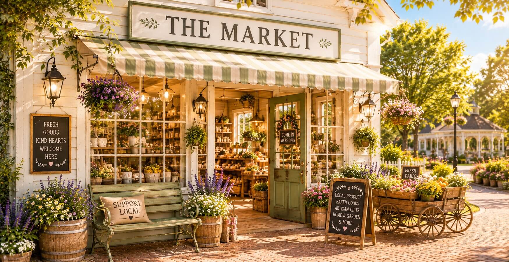 The Market — crowd-sourced finds and honest neighbor recommendations.